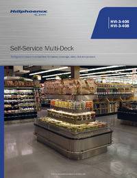 HVI-4-406R and HVI-4-408R Multi-Deck Self-Service Refrigerated